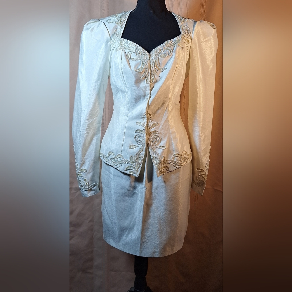 1980's BRIDAL ORIGINALS 2-piece Dress Suit